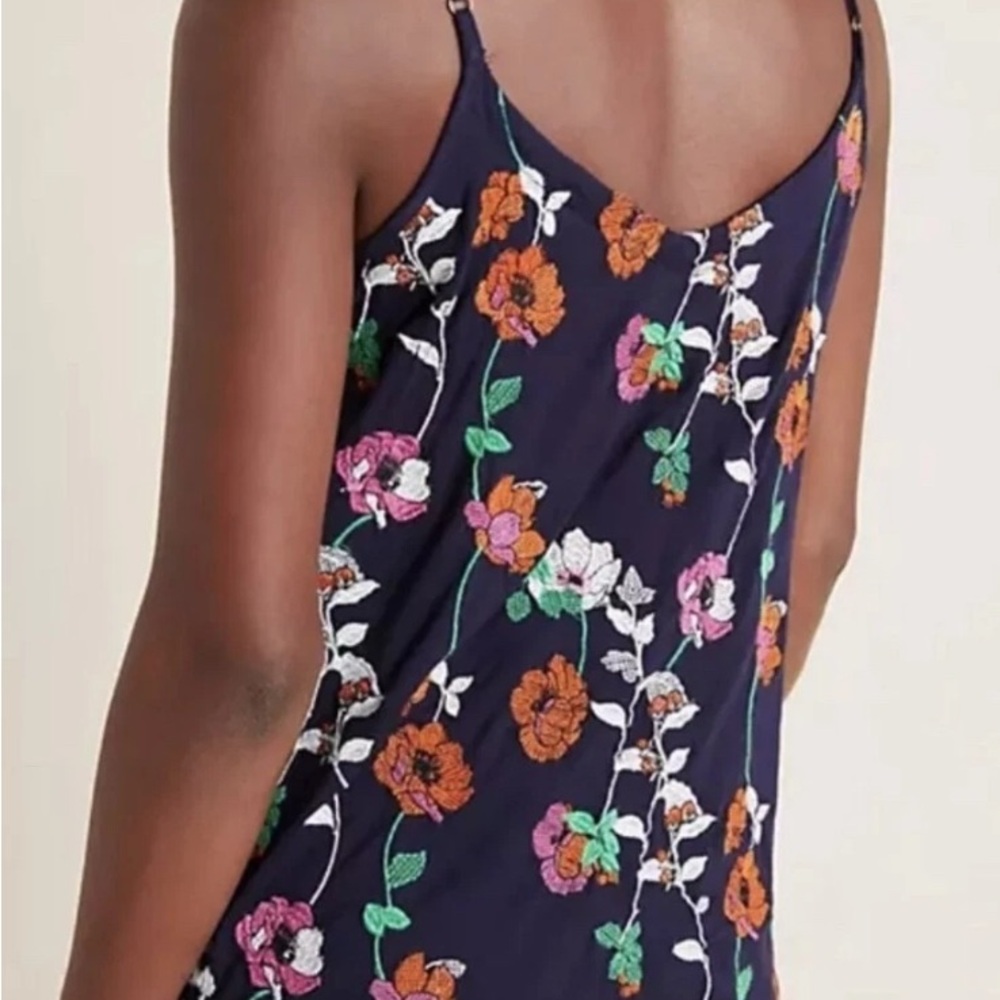 Anthropologie Navy Floral Camisole Size M - Picture 2 of 8